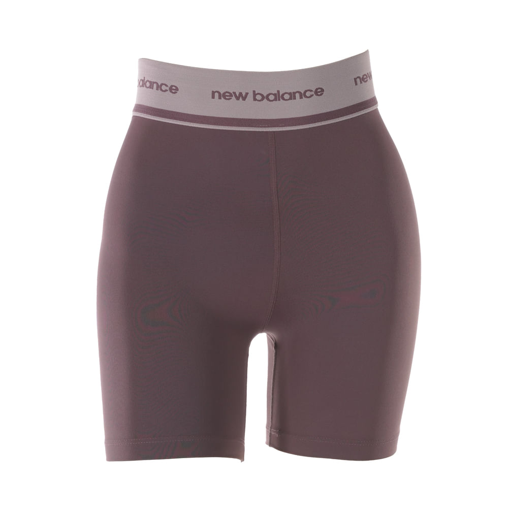 New Balance Bermuda WS41182B-PLN F ESSENTIALS ACTI Ameixa Poliamida -5-